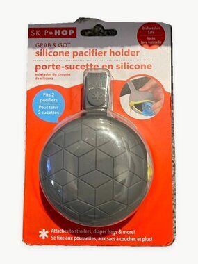 Skip hop grab & go silicone pacifier holder